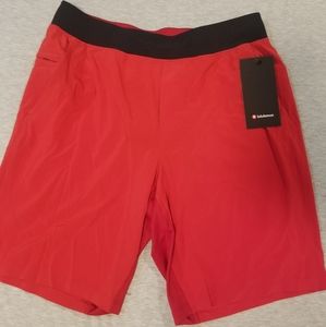 Large Red Lululemon 9”   T.H.E Shorts